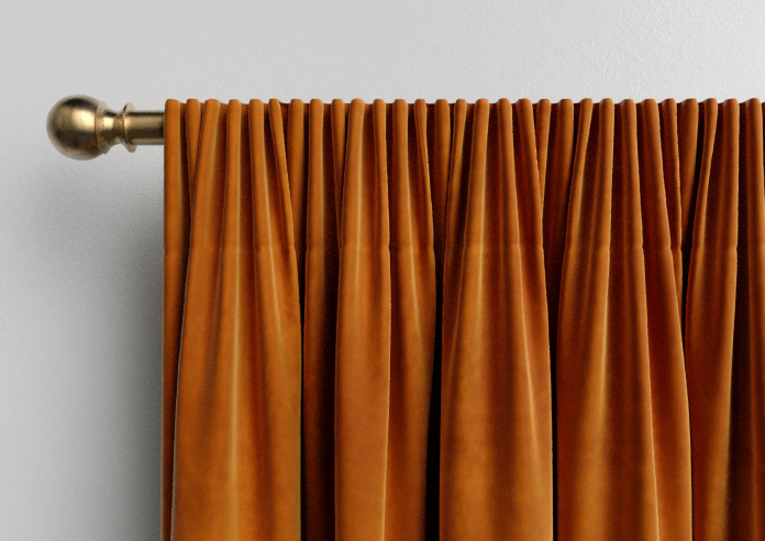 Ultra Luxe Velvet, Rust - Made to Measure Curtains - Image 9